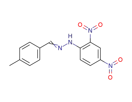 Molecular Structure of 2571-00-8 (P-TOLUALDEHYDE 2,4-DINITROPHENYLHYDRAZONE)