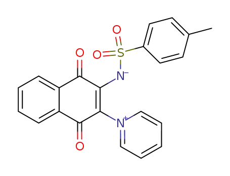 1-[1,4-dioxo-3-(toluene-4-sulfonylamino)-1,4-dihydro-[2]naphthyl]-pyridinium betaine