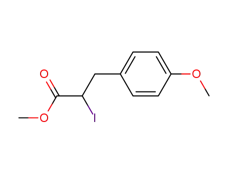 Molecular Structure of 110621-98-2 (Methyl 2-iodo-3-(4-methoxyphenyl)propionate)