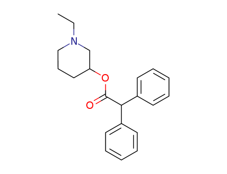 Benzeneacetic acid, a-phenyl-, 1-ethyl-3-piperidinylester