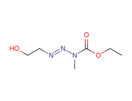 Molecular Structure of 113274-26-3 (2-Triazene-1-carboxylic  acid,  3-(2-hydroxyethyl)-1-methyl-,  ethyl  ester)