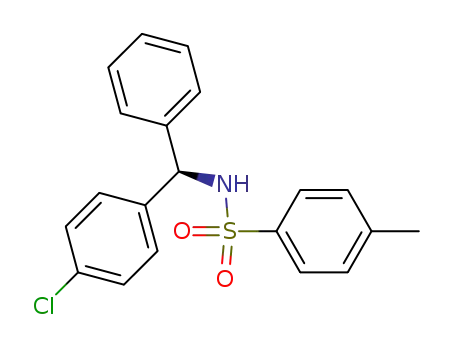 Molecular Structure of 796966-21-7 ((R)-N-((p-chlorophenyl)(phenyl)methyl)-4-methylbenzenesulfonamide)