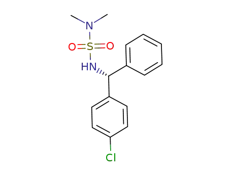 Molecular Structure of 898231-59-9 ((R)-N-((4-chlorophenyl)(phenyl)methyl)-N’,N’-dimethylsulfamide)