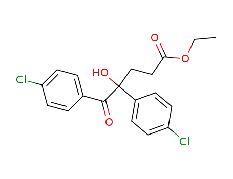Molecular Structure of 174869-05-7 (α-(2-ethoxycarbonylethyl)-4,4'-dichlorobenzoin)