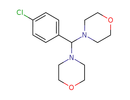 Molecular Structure of 16361-37-8 (4,4'-[(4-Chlorophenyl)methylene]dimorpholine)
