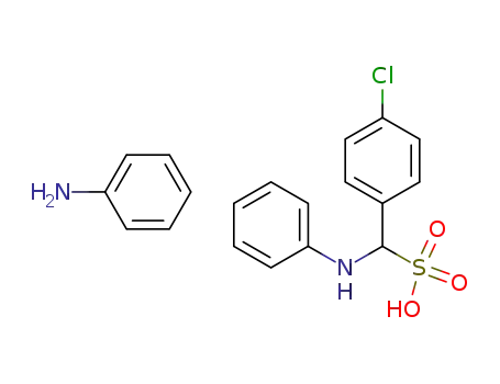 Molecular Structure of 66349-00-6 ((4-Chloro-phenyl)-phenylamino-methanesulfonic acid; compound with phenylamine)