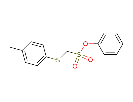 Molecular Structure of 138373-08-7 (Methanesulfonic acid, [(4-methylphenyl)thio]-, phenyl ester)