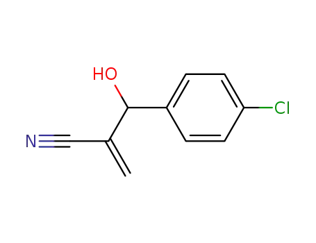 Molecular Structure of 22056-04-8 (2-[(4-chlorophenyl)hydroxymethyl]acrylonitrile)