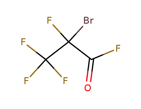 Molecular Structure of 6129-62-0 (2-BROMO-2,3,3,3-TETRAFLUOROPROPIONYL FLUORIDE)