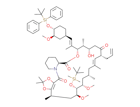 Molecular Structure of 197250-10-5 (C<sub>69</sub>H<sub>107</sub>NO<sub>12</sub>Si<sub>2</sub>)