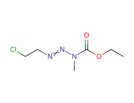 Molecular Structure of 113274-29-6 (1-(2-Chloroethyl)-3-methyl-3-carbethoxytriazene)