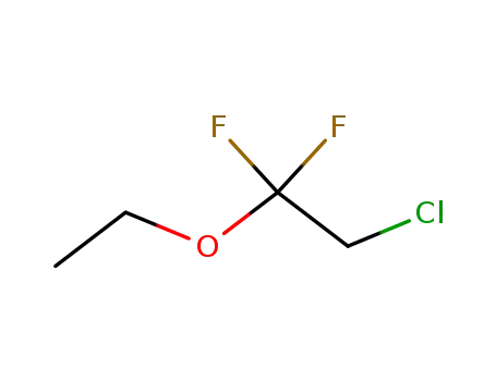 Molecular Structure of 430-02-4 (Ethane, 2-chloro-1-ethoxy-1,1-difluoro-)