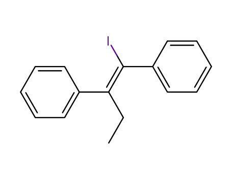 Molecular Structure of 113619-15-1 ((Z)-1-iodo-1,2-diphenyl-1-butene)