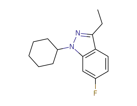 Molecular Structure of 224048-17-3 (1-CYCLOHEXYL-3-ETHYL-6-FLUORO-1H-INDAZOLE)