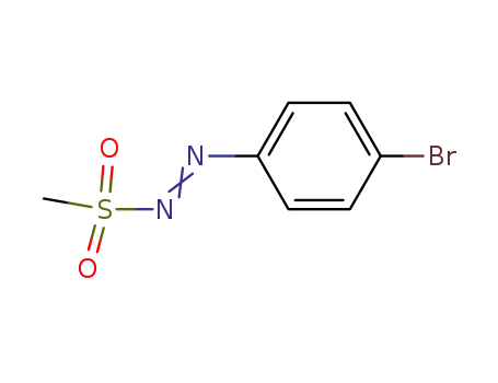 Molecular Structure of 56075-37-7 (1-(methylsulfonyl)-2-(4-bromophenyl)diazene)