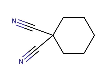 Molecular Structure of 5222-53-7 (1,1-Cyclohexanedicarbonitrile)