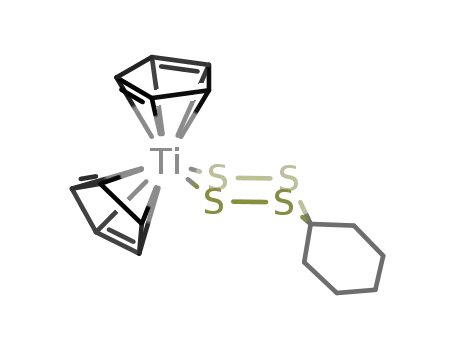 Molecular Structure of 88510-23-0 ([(C<sub>5</sub>H<sub>5</sub>)2Ti(S<sub>4</sub>C<sub>6</sub>H<sub>10</sub>)])