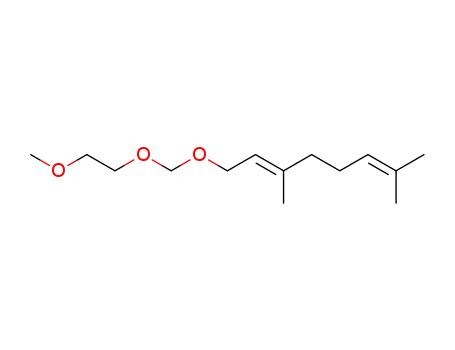 Molecular Structure of 89449-98-9 (2,6-Octadiene, 1-[(2-methoxyethoxy)methoxy]-3,7-dimethyl-, (E)-)