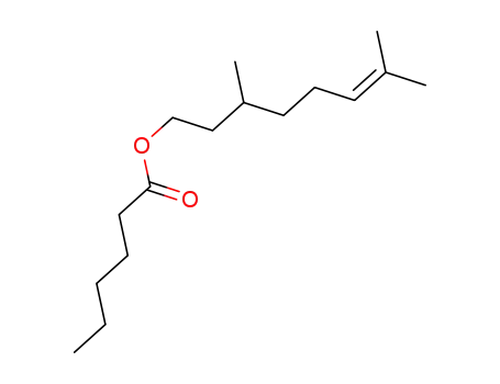 Molecular Structure of 10580-25-3 (CITRONELLYL CAPROATE)