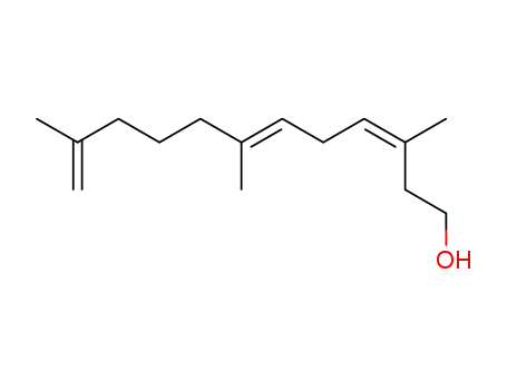 Molecular Structure of 78284-81-8 ((3Z,6E)-3,7,11-trimethyldodeca-3,6,11-trien-1-ol)