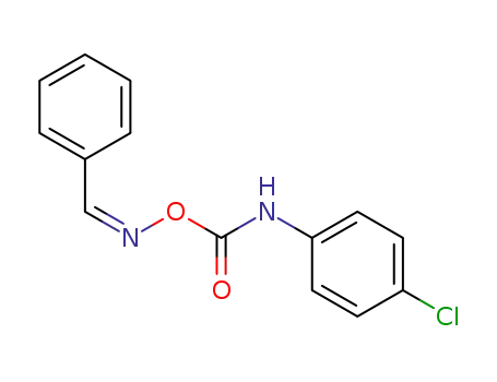 Molecular Structure of 84816-14-8 (Benzaldehyde, O-[[(4-chlorophenyl)amino]carbonyl]oxime, (Z)-)