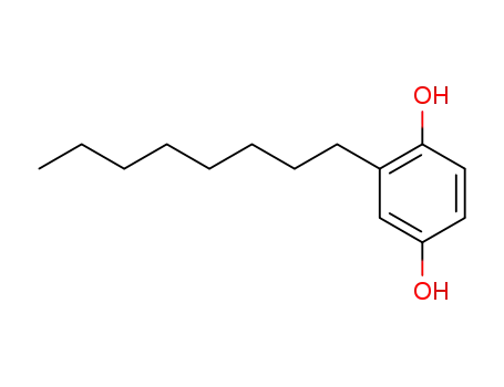 Molecular Structure of 1706-69-0 (2-tert-Octylbenzene-1,4-diol)