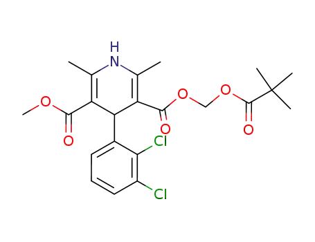 3,5-Pyridinedicarboxylic acid,
4-(2,3-dichlorophenyl)-1,4-dihydro-2,6-dimethyl-,
(2,2-dimethyl-1-oxopropoxy)methyl methyl ester