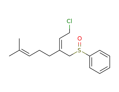 Molecular Structure of 112766-82-2 (Benzene, [[2-(2-chloroethylidene)-6-methyl-5-heptenyl]sulfinyl]-, (Z)-)