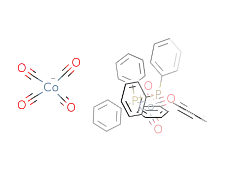Molecular Structure of 14243-08-4 (tricarbonyldi(triphenylphosphine)cobalt<sup>(1+)</sup> tetracarbonylcobaltate<sup>(1-)</sup>)