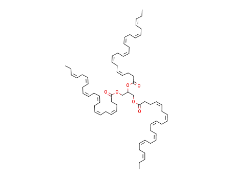 Molecular Structure of 124596-98-1 (triglyceride of docosahexaenoic acid)