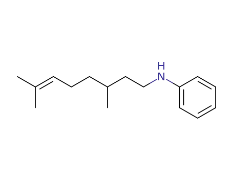Molecular Structure of 31043-21-7 (N-(3,7-dimethyloct-6-en-1-yl)aniline)