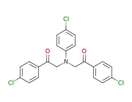 Molecular Structure of 1426307-47-2 (N,N-bis(4-methylphenacyl)-4-chloroaniline)