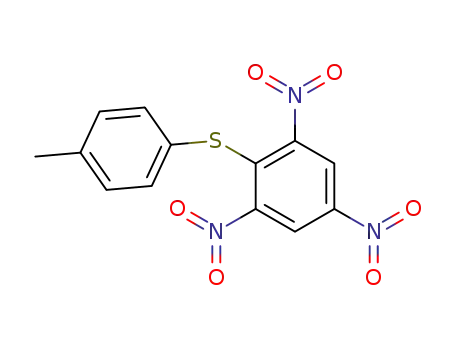 Molecular Structure of 51030-13-8 (2-[(4-methylphenyl)sulfanyl]-1,3,5-trinitrobenzene)