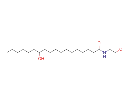 Molecular Structure of 106-15-0 (Octadecanamide,12-hydroxy-N-(2-hydroxyethyl)-)