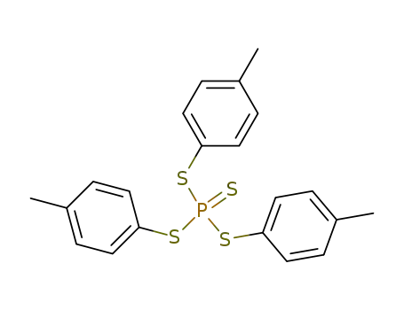 Molecular Structure of 13799-88-7 (tris(4-methylphenyl) phosphorotetrathioate)