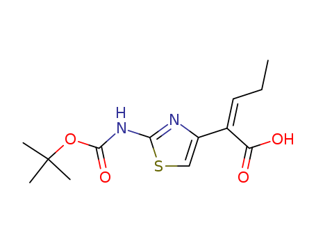 (Z)-2-(2-T-BUTOXYCARBONYLAMINOTHIAZOL-4-YL)-2-PENTENOIC ACID