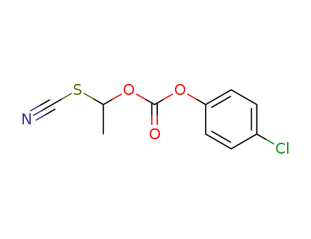 Molecular Structure of 117972-05-1 (4-chlorophenyl 1-thiocyanoethylcarbonate)