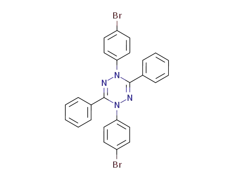 Molecular Structure of 69374-51-2 (1,4-bis(4-bromophenyl)-3,6-diphenyl-1,4-dihydro-1,2,4,5-tetrazine)