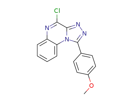 Molecular Structure of 97111-56-3 (4-Chloro-1-(4-methoxy-phenyl)-[1,2,4]triazolo[4,3-a]quinoxaline)