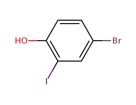 Molecular Structure of 207115-22-8 (4-BROMO-2-IODOPHENOL)