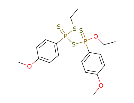 Molecular Structure of 72368-61-7 (O-ethyl S-ethyl di(4-methoxyphenyl)thiodiphosphonate)