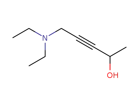 Molecular Structure of 10575-26-5 (5-(diethylamino)pent-3-yn-2-ol)