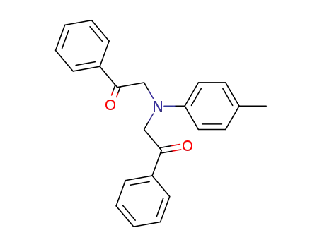 Molecular Structure of 113385-73-2 (2,2'-(P-TOLYLAZANEDIYL)BIS(1-PHENYLETHANONE))