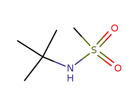 Molecular Structure of 2512-23-4 (Methanesulfonamide, N-(1,1-dimethylethyl)-)