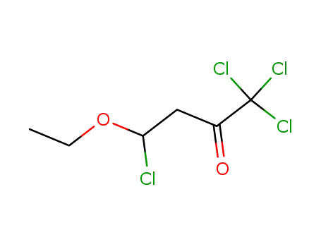 Molecular Structure of 83124-64-5 (2-Butanone, 1,1,1,4-tetrachloro-4-ethoxy-)