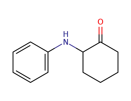 Molecular Structure of 4504-43-2 (Cyclohexanone, 2-anilino-)