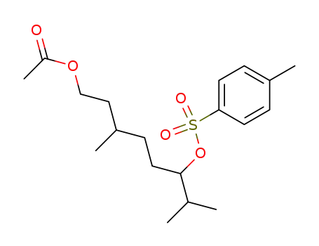 Molecular Structure of 110109-86-9 (3,7-dimethyl-1-acetoxy-6-p-toluenesulfonyloxy octane)