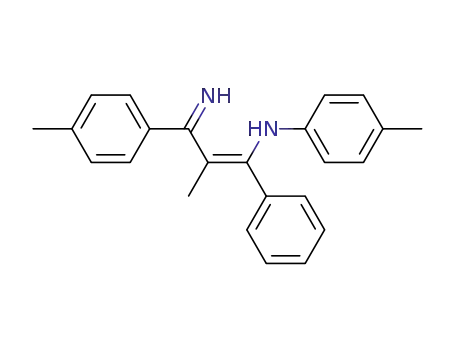 Molecular Structure of 73305-96-1 (Benzenemethanamine,
a-[2-imino-1-methyl-2-(4-methylphenyl)ethylidene]-N-(4-methylphenyl)-)