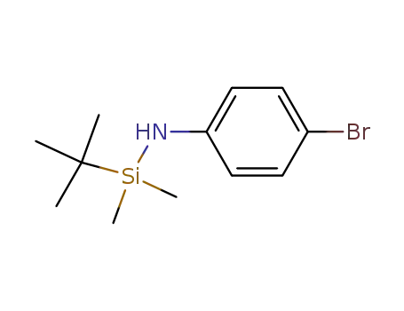 Molecular Structure of 108613-06-5 (N-(4-bromophenyl)-1-tert-butyl-1,1-dimethylsilanamine)