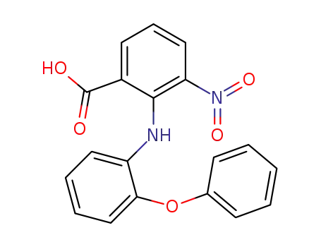 Molecular Structure of 103942-78-5 (N-(2-phenoxyphenyl)-3-nitroanthranilic acid)